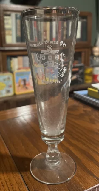 Vintage 1997 Delta Sigma Phi Champagne Glass