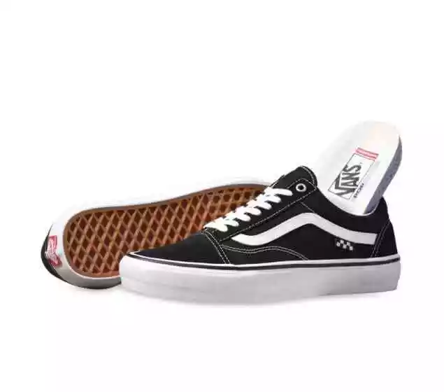 Vans Shoes SKATE Old Skool Black White Mens US Size Skateboard Sneakers