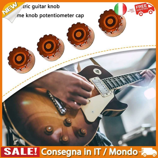 IT 4pcs Tone Volume Speed Control Knob Number Display for LP Electric Guitar (C)