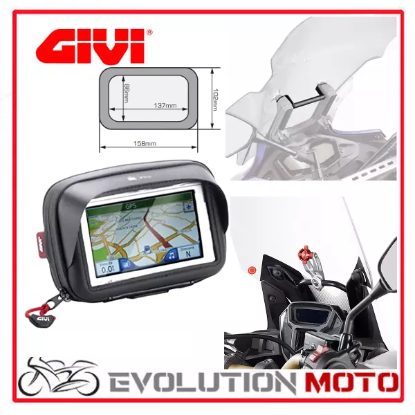 Kit Traversino + Porta Smartphone + S902A Suzuki Dl 650 V Strom 2017 > 2022 Givi