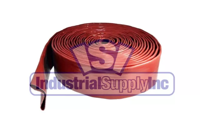 Water Discharge Hose | 1-1/2" | Red | Import | 300 FT | Without Fittings