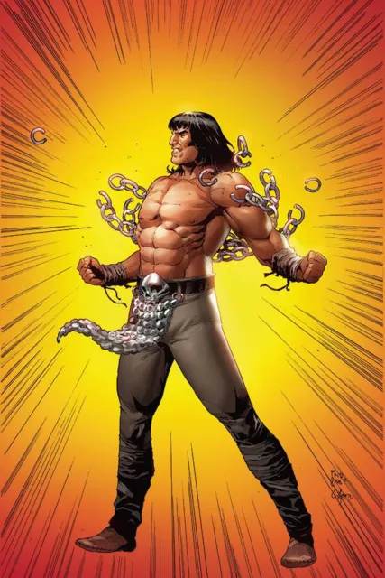 Cimmerian Red Nails 1 Cover F 1:10 Superman Virgin Variant Nm Conan Howard