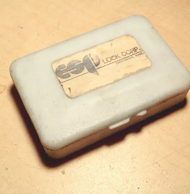 Vintage ESP Wafer CamLock Type Kit Plastic Box. Locksmithing *Read Listing*