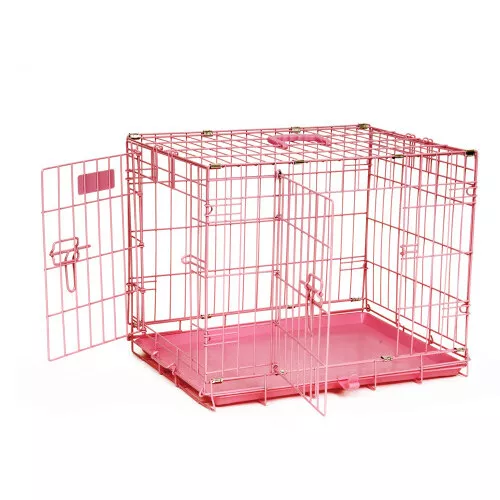 Precision Pet Products ProValu Dog Crate 2000 2 Door Pink, 1 Each/24 in By Preci