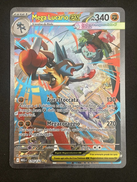POKEMON TCG MEGA LUCARIO EX 179 132 Megaevoluzione 2025 ITA ITALIANO pokemon-tcg-mega-lucario-ex-179-132-megaevoluzione-2025-ita-italiano