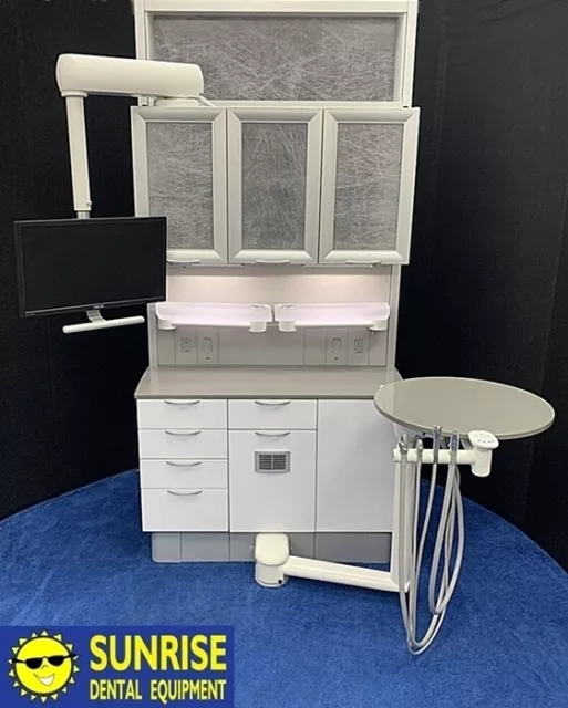 ADEC 591 Inspire Series Rear Treatment Dental Cabinet w/ Adec 545 Assistant Pack