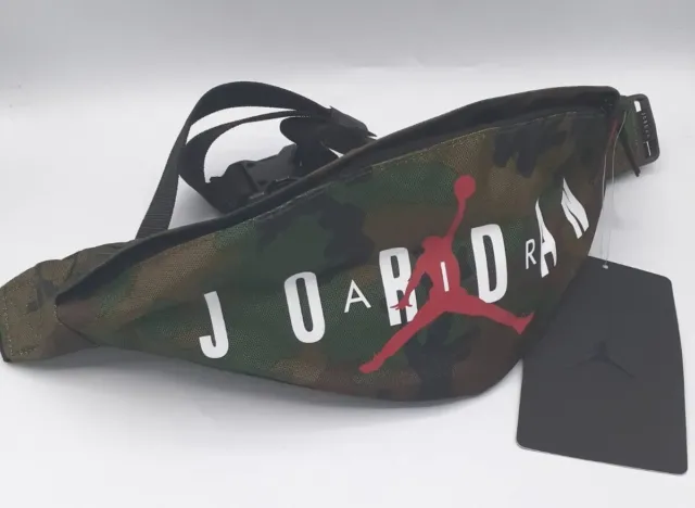 Nike Jordan Fanny Pack Hip Waist Belt BLACK CAMO Bag Crossbody 9B0533 NWT