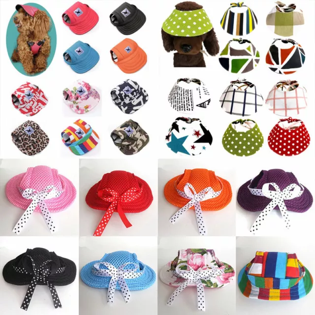 Animale domestico cane cappello berretto da baseball antivento viaggio sport sole cappello per cucciolo grande E