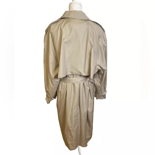 London Fog Limited Edition Tan Double Breasted Trench Coat size 24W 2