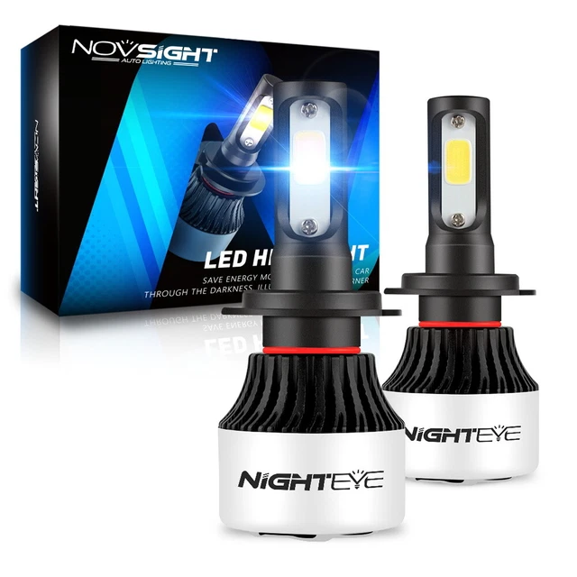 NOVSIGHT VOITURE H7 LED Conversion Phare KIT Ampoules Xénon Blanc 72W