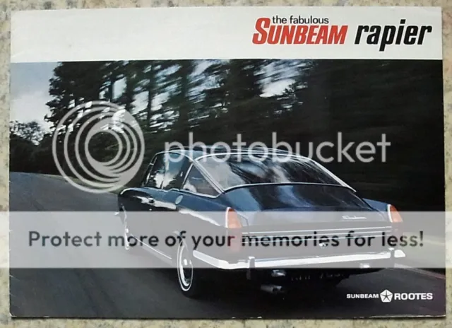 SUNBEAM RAPIER H120 Car Sales Brochure 1968-69 #5534H