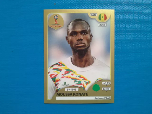 Figurine Panini World Cup Russia 2018 Gold n.627 Moussa Konate' Senegal