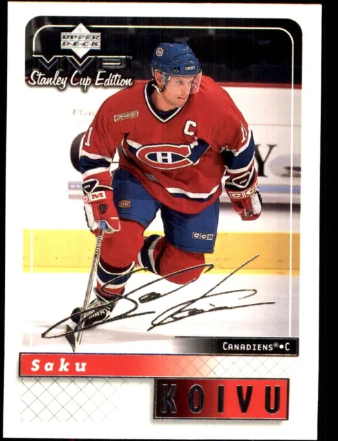 1999-00 Upper Deck MVP SC Edition SILVER SCRIPT #91 Saku Koivu MONTREAL CANADIEN