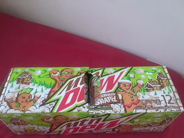 Mountain Dew Gingerbread Snap’d  12 Pack   NEW   (2022)
