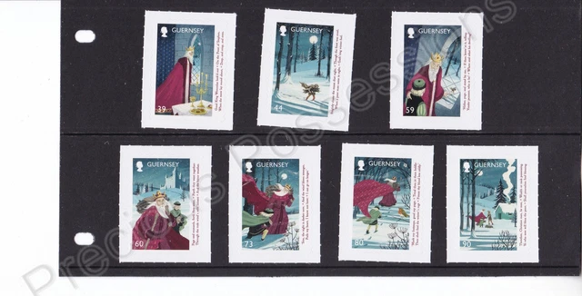 Sg 1698-1704 Guernsey Mnh Mint Stamp Set 2017 Christmas