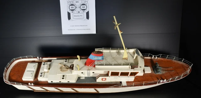 VINTAGE BILLING BOATS SAMSON II radio controlled boat NR 574 + Sanwa ...