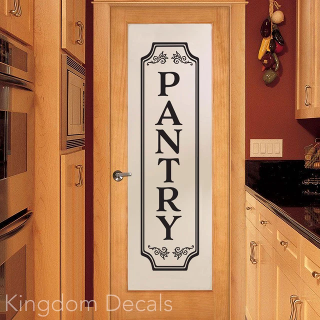 Pantry Door Decal Sign~ Rustic, Modern, Farmhouse, Kitchen, Antique, Retro