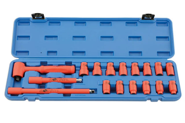 KS TOOLS 911.0721 Coffret De Douilles 6 Pans Métriques Et Accessoires 3 4 21 Pieces L 3248867 6780571 1