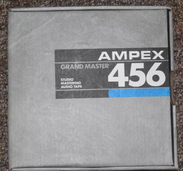 Ampex 2" 456 Grand Master Audio Mastering Reel To Reel Tape-10 1/2" Reel Nab Hub