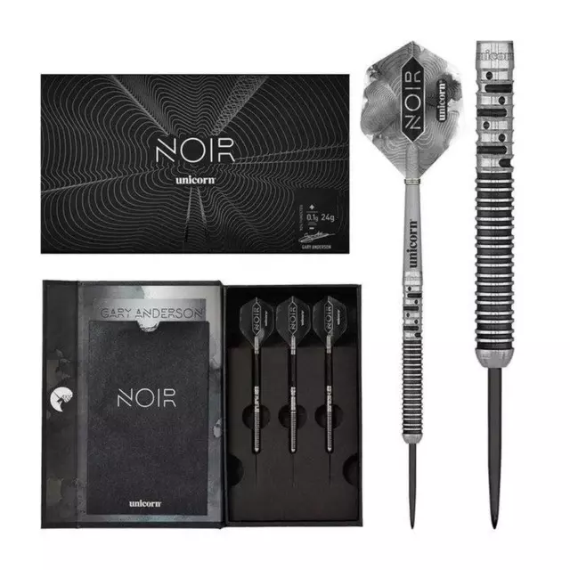 Unicorn Gary Anderson Phase 5 Deluxe Noir 90% Tungsten Steel Tip Darts