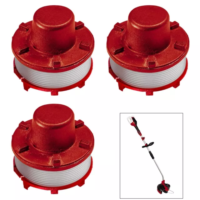 3X Coupe-Bordures Bobine de Fil Rechange T??te ?? pour Einhell Ge-Ct 36/3 Li E 3