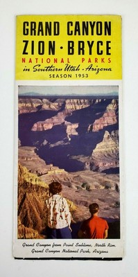 thumbnail image 2 of 1950s Grand Canyon National Park Vintage Train Travel Poster - 16x24 Matte Print 2 of 5