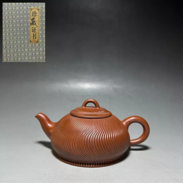 vintage chinese yixing purple clay teapot zisha ceremony teaware collection rare