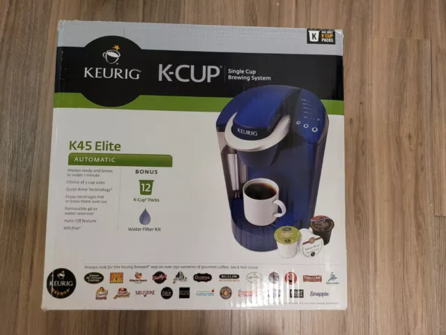 Keurig Blue K45 Elite Brewing System Coffee Maker Brewer K-Cup Tea Hot Water