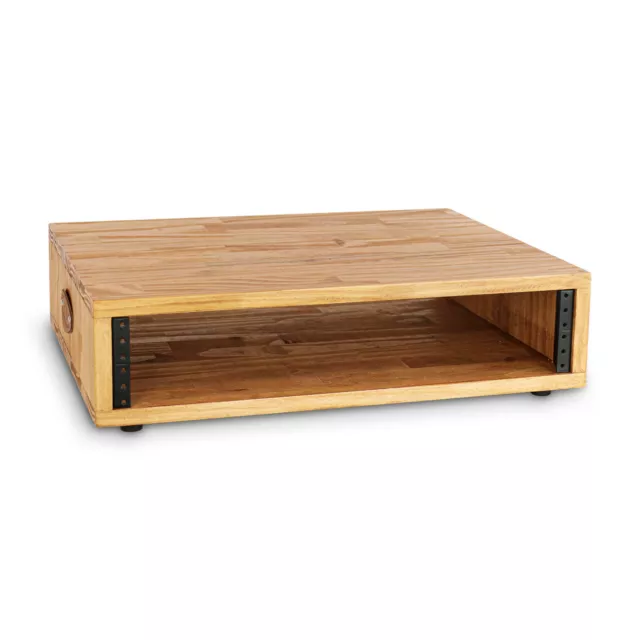 2U Desktop Studio Rack 16" Deep in Pine