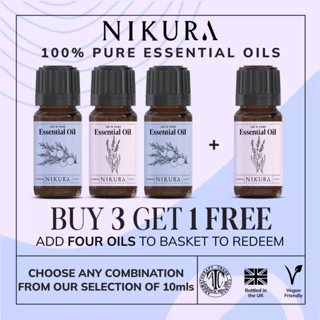Nikura | Essential Oils 10ml 100% Pure & Natural (Aromatherapy) - Multi Listing