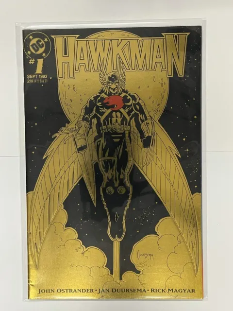 1993 DC Comics Hawkman #1 Gold Foil Embossed Cover Comic