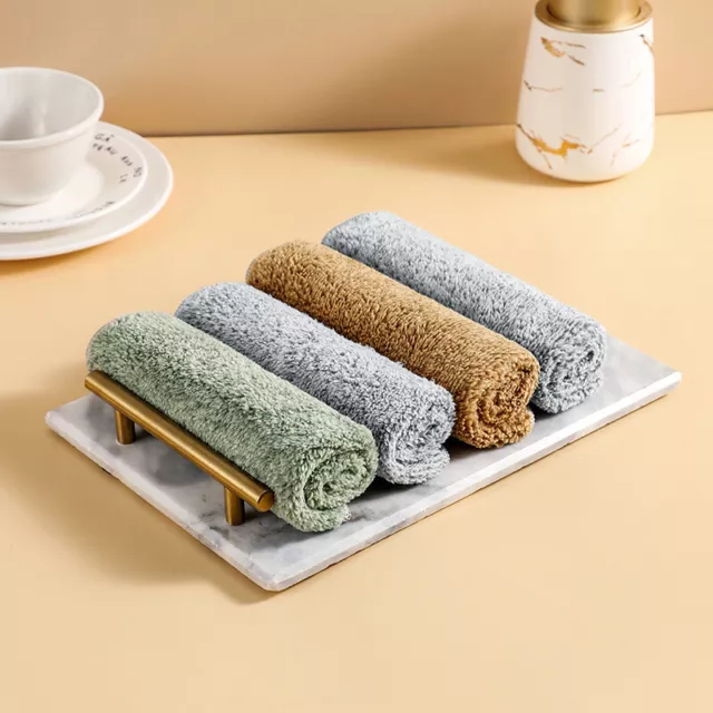 Bamboo Charcoal Fiber Cleaning Cloth Water Absorption Washing Kitchen Towel