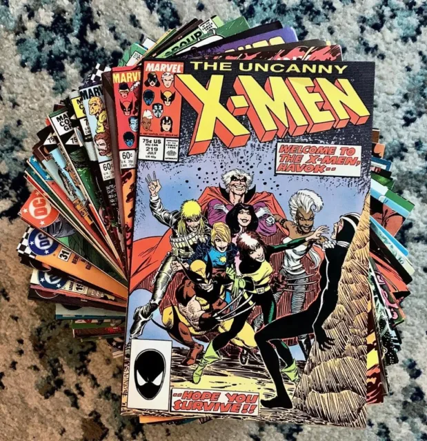 Lot (100) 1980s & 1990s DC & MARVEL COMICS Uncanny X-Men, V for Vendetta +++