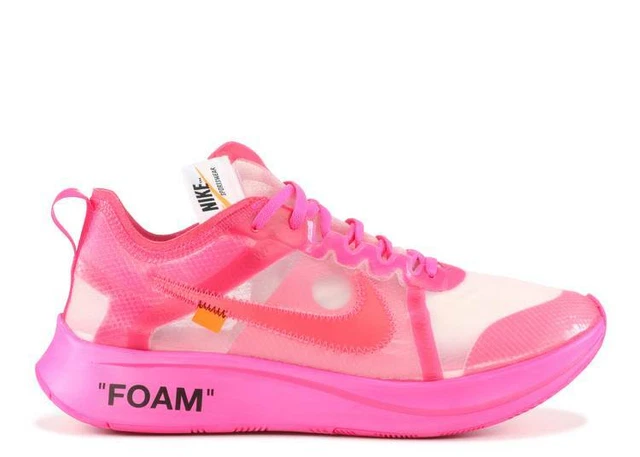 SIZE UK 9.5 Nike Zoom Fly SP x OFF WHITE Tulip Pink 2018 495.00