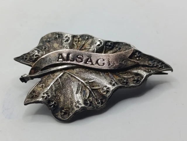 Broche Ancienne Prénom MARIE - Argent Massif - Bijou Vintage