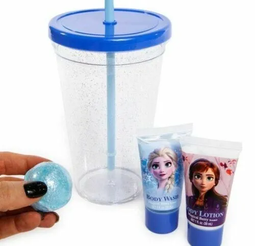 Juego de vasos Disney Frozen de 2 baños, juego de regalo para niños de 4 piezas. ENVÍO GRATUITO