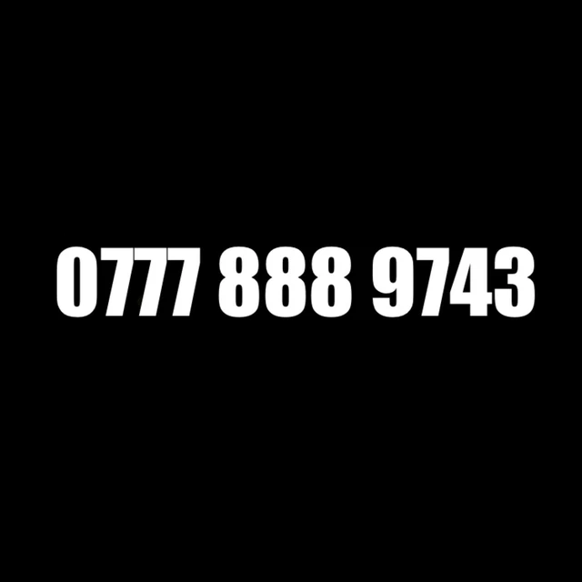 ⭐ Gold Easy Vip Memorable Mobile Phone Number Diamond Platinum Sim Card 0777 888