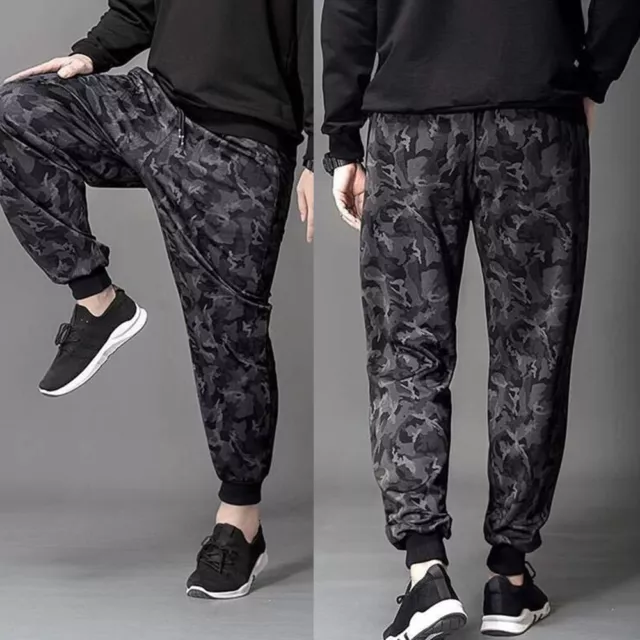 Pantaloni da ginnastica casual da uomo mimetici da jogger per sport (taglia L 4X