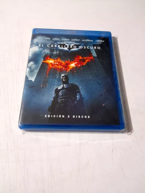 Blu-Ray "El Caballero Oscuro" 2 Discos Batman Christopher Nolan Christian Bale