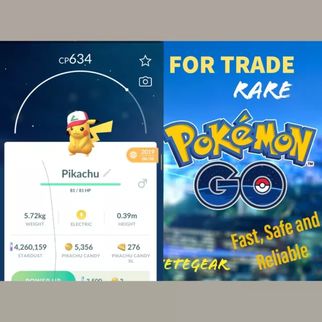 Shiny Pikachu ( World Championships ) Pokemon Trade Go