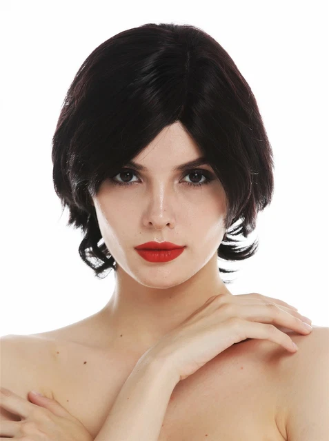 Perruque Femme 100% Cheveux Naturels - Style Carré Méchées Noir/cuivré OLIVIA - Taille Moyenne Avec étiquettes