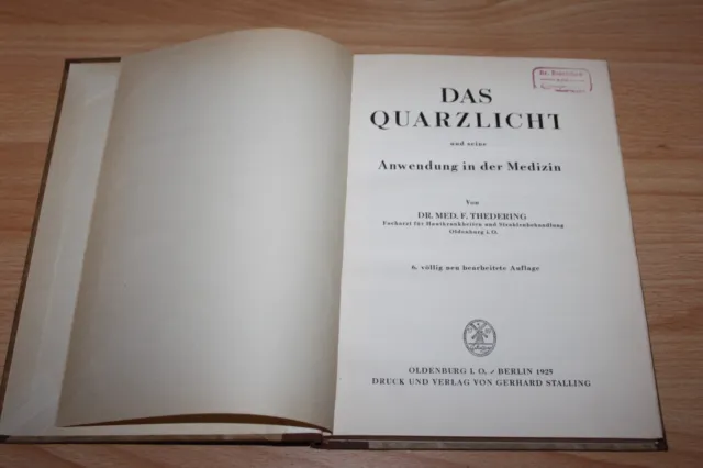 Das Quarzlicht und seine Anwendung in der Medizin