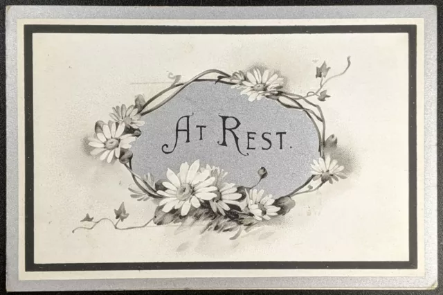 GB Ephemera; WW1 Era Mourning Card; At Rest, James Parr, 23-11-1915