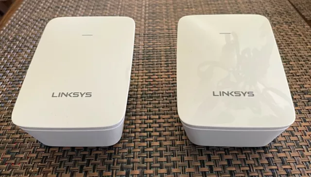 2 Pack Linksys RE6350 AC1200 Dual-Band WiFi Range Extender 2000 sq ft - White