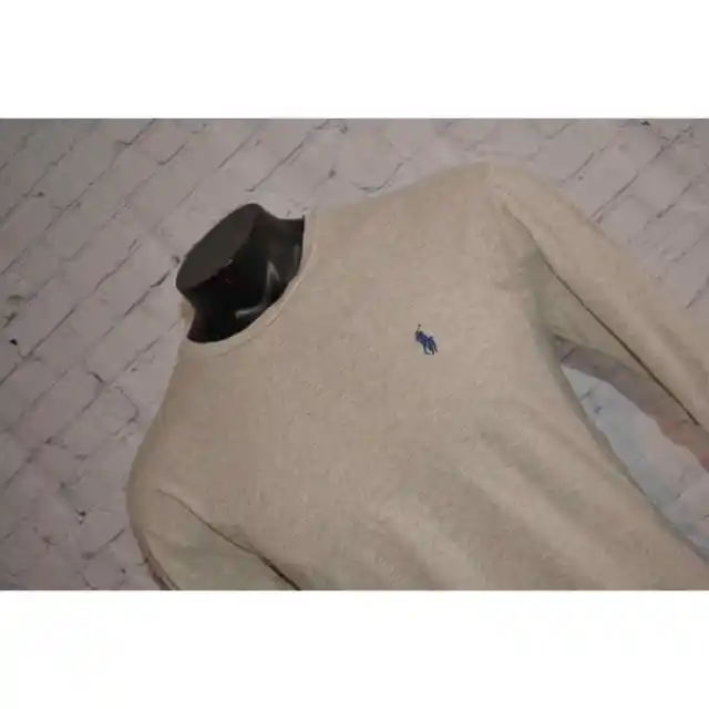 41559-a Polo Ralph Lauren T-Shirt Gray Cotton Size Medium Adult Mens