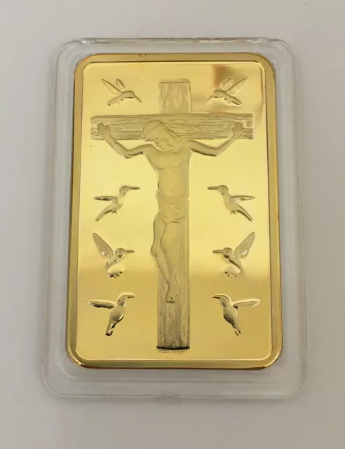 Jesus 10 Commandments Christian Fake Gold Bar Replica