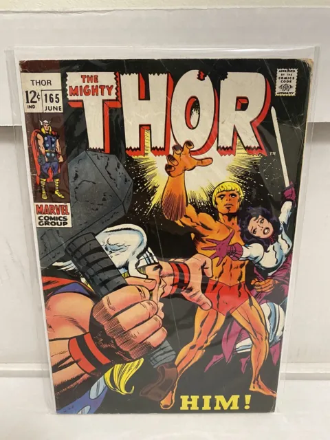 The Mighty Thor #165 FN-/FN 1st full HIM Adam Warlock Marvel Comics 1969