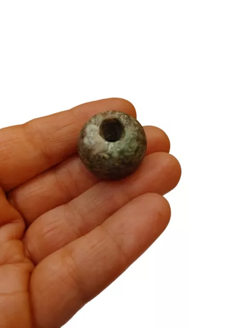 Pre-columbian Mayan Jade Bead