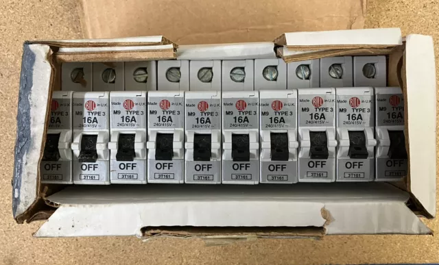 Bill TALISMAN MCB Type 3 16A M9 Single Pole 16A Memshield Breaker 3T161