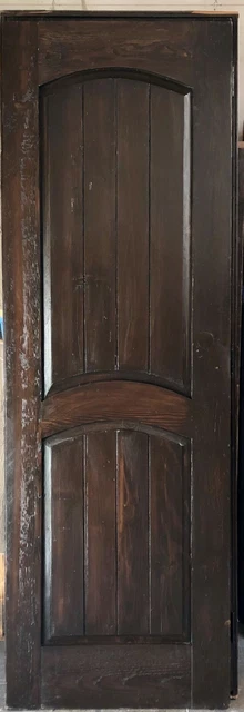 Rustic reclaimed lumber square top interior door 37.5 X 97.5 2" thick 6" jamb 2